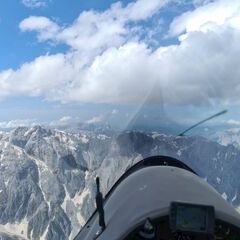 Flugwegposition um 14:15:27: Aufgenommen in der Nähe von Gemeinde Mühlbach am Hochkönig, 5505 Mühlbach am Hochkönig, Österreich in 2916 Meter